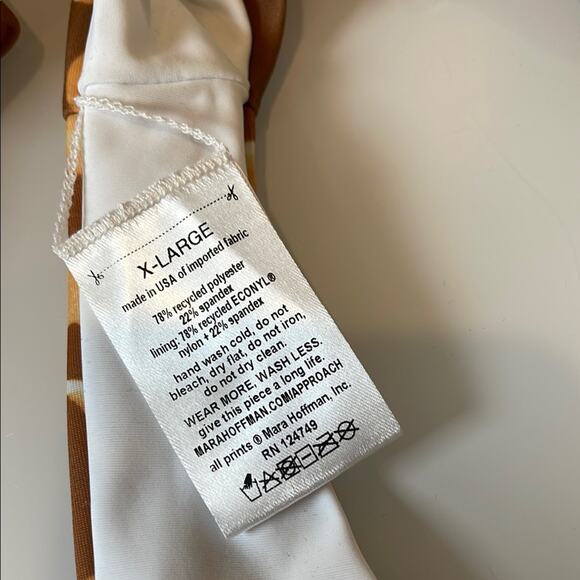 Mara Hoffman Clara Knot Bikini Top & Zoa Swim Bottom In Acadia Floral Set Sz XL - Picture 9 of 9